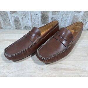 Tods Mens Leather Textured Lined Closed Toe Slip On Casual Shoes⭐️Brown Size 8.5